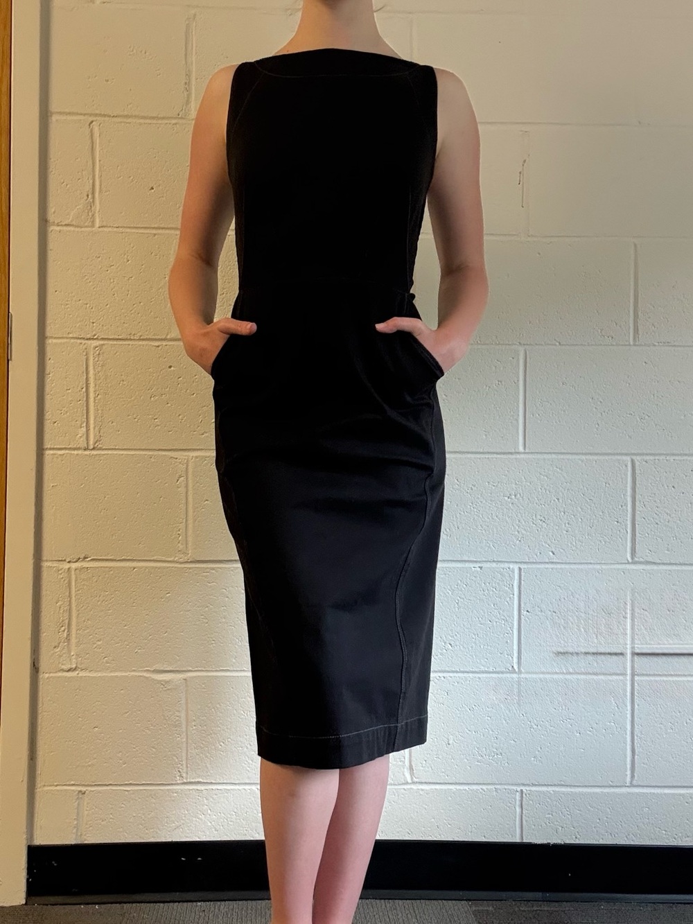 GAP Black Midi Sheath Dress